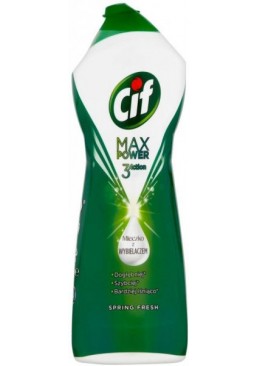 Чистящий крем Cif Max Power Spring Fresh c отбеливающими микрокристаллами, 1 л